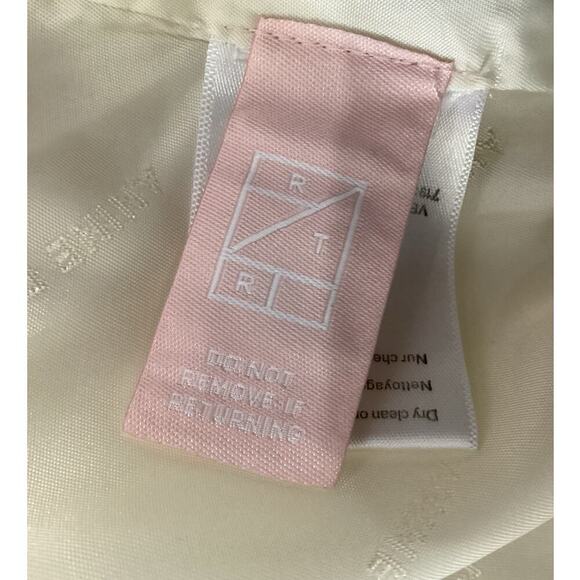 Anine Bing Quinn Blazer 100% Linen In Eggshell Size Small Oversized - Picture 15 of 15